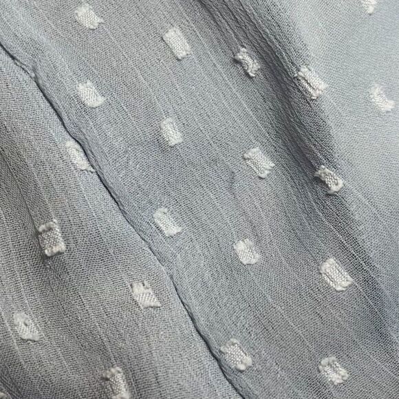 H&M Divided Pigeon Blue Flounced Dress - Size 6 - Picture 12 of 12